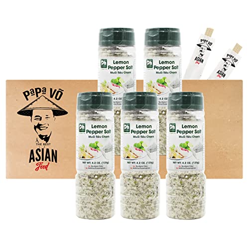 5er Pack (5x120g) DH Food Muoi Tieu Chanh Würzmischung Salz, Pfeffer und Limettenblätter (Papa Vo®) von Papa Vo