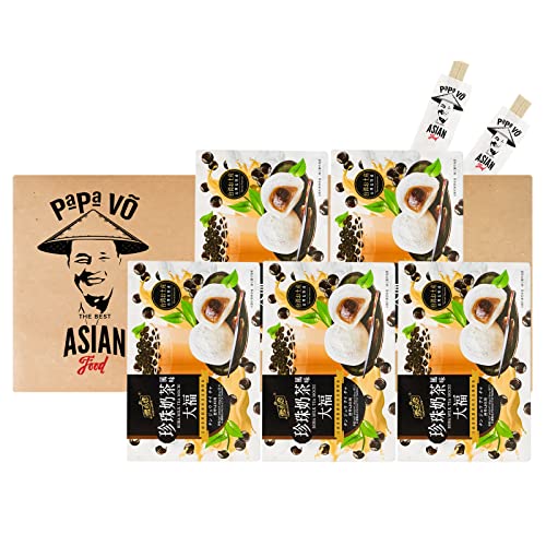 5er Pack (5x180g) Yuki&love Mochi Boba Milchtee Geschmack (Papa Vo®) von Papa Vo