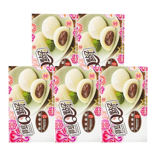 5er Pack (5x210g) He Fong Rote Bohnen Mochis (Papa Vo ®) von Papa Vo