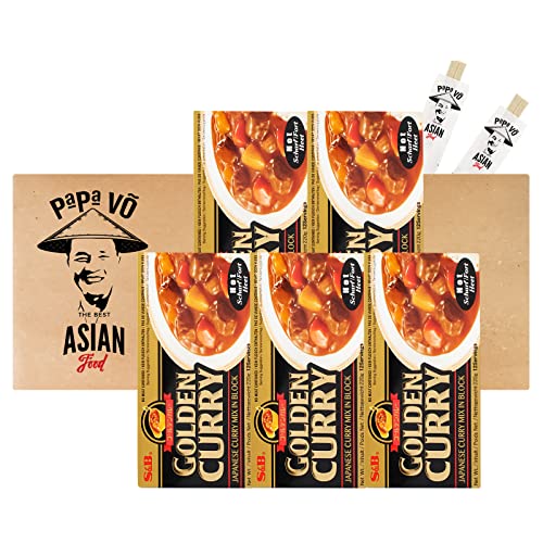 5er Pack (5x220g) S&B Golden Curry Mix scharf (Papa Vo®) von Papa Vo