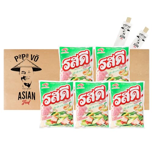 5er Pack (5x400g) RosDee Würzpulver Schwein Geschmack + 2 Papa Vo Chopsticks von Papa Vo