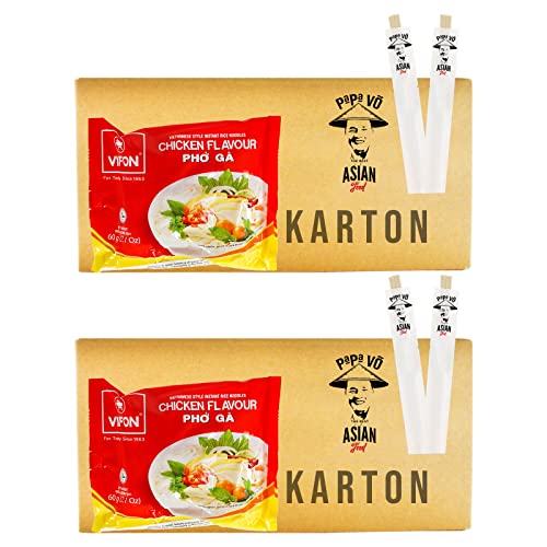 60er Pack (60x60g) Vifon Pho Ga An Lien Instant Reisnudelsuppe mit Huhngeschmack (Papa Vo®) von Papa Vo