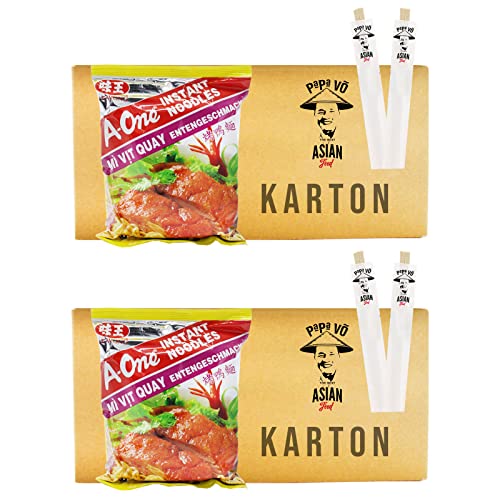 60er Pack (60x85g) A-One Instant Nudelsuppe Entengeschmack Mi Vit (Papa Vo) von Papa Vo