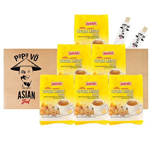 6er Pack (6x360g) Gold Kili Instant Ingwer Getränk mit Zitrone (Papa Vo®) von Papa Vo