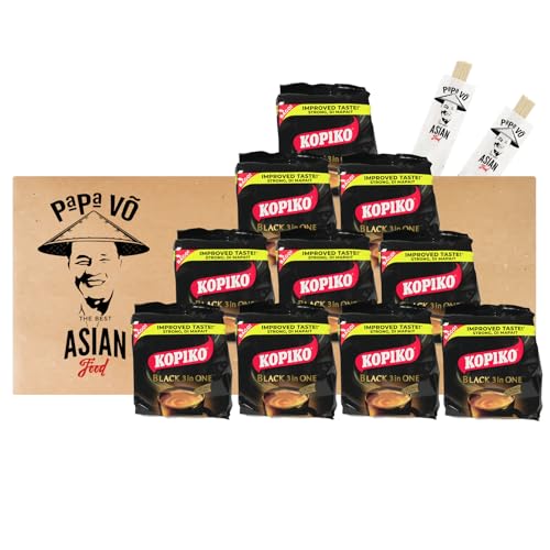 Black 3in1 Instant Kaffee strong (10x300g) + 2 Papa Vo Chopsticks von Papa Vo