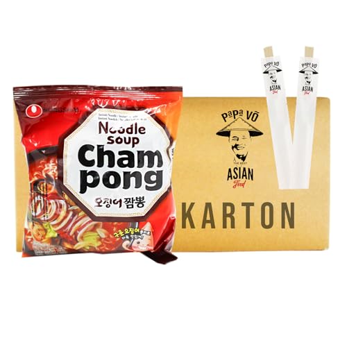 Instant Nudeln Champong Ramen + 2 Papa Vo Stäbchen von Papa Vo