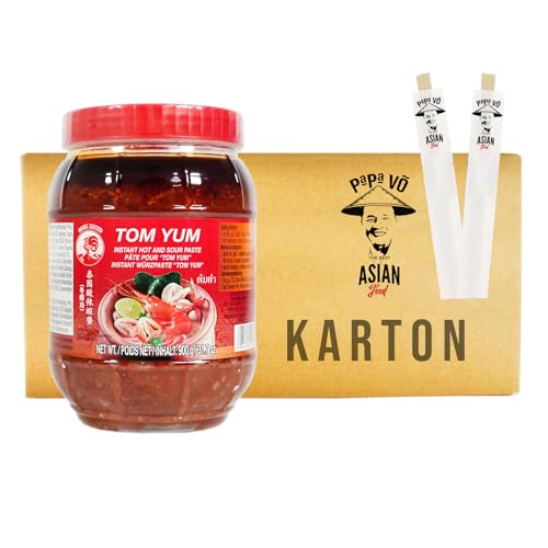 Tom Yum Paste (12x900g) + 2 Papa Vo Stäbchen von Papa Vo