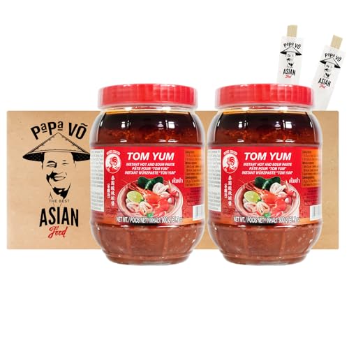 Tom Yum Paste (2x900g) + 2 Papa Vo Stäbchen von Papa Vo