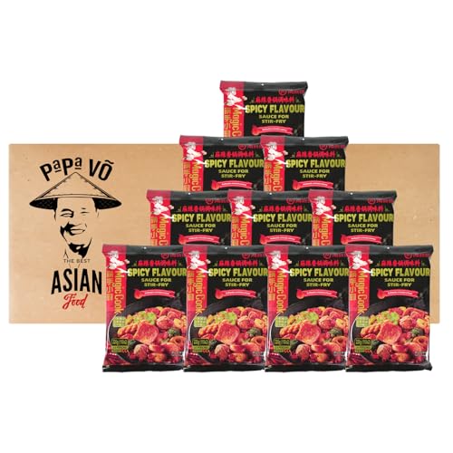 Woksauce Stir Fry spicy (10x220g) + 2 Papa Vo Stäbchen von Papa Vo