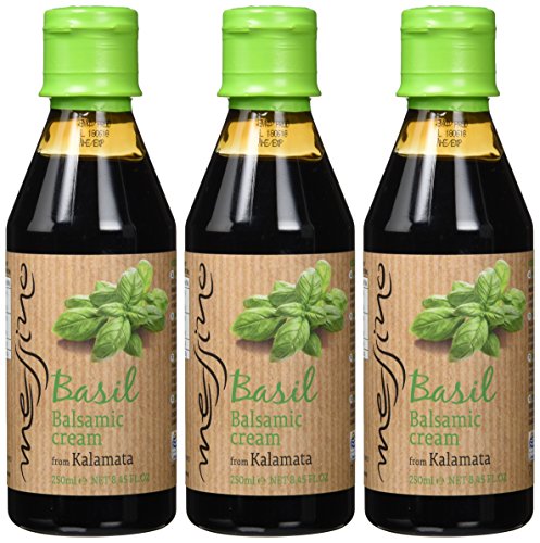 Messino Balsamico Crème Glaze mit Basilikum, 3er Pack x 250 ml (Insgesamt: 750ml) von messino