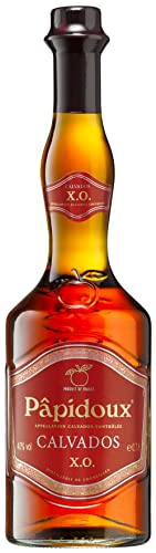 Papidoux XO Calvados - aus Äpfeln der Normandie (1 x 0,7l) - weit über sechs Jahre gereift mit eleganter Finesse und einem feinen Apfelaroma | 700 ml (1er Pack) von Papidoux