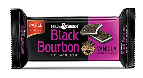 Parle Hide & Seek Black Bourbon Biscuits - Vanilla (100g) von Parle