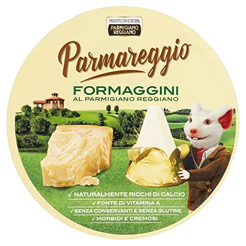 3x Parmareggio 8 Formaggini al Parmigiano Reggiano mit Parmesan streichfähiger Käse reich Kalzium 140g von Parmareggio