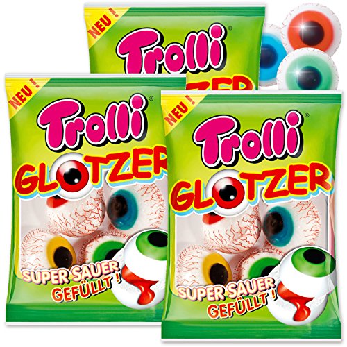 PartyMarty 12 Trolli Glotzer - der fruchtig-saure Grusel-Spass Nicht nur für Halloween von PartyMarty