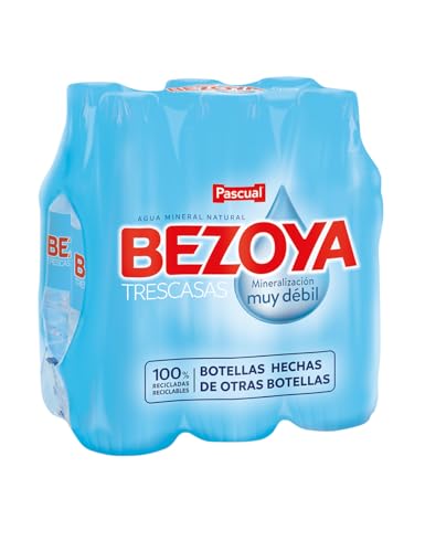 Bezoya Aqua Mineral Natürlich, Packung mit 6 x 50 cl von Pascual