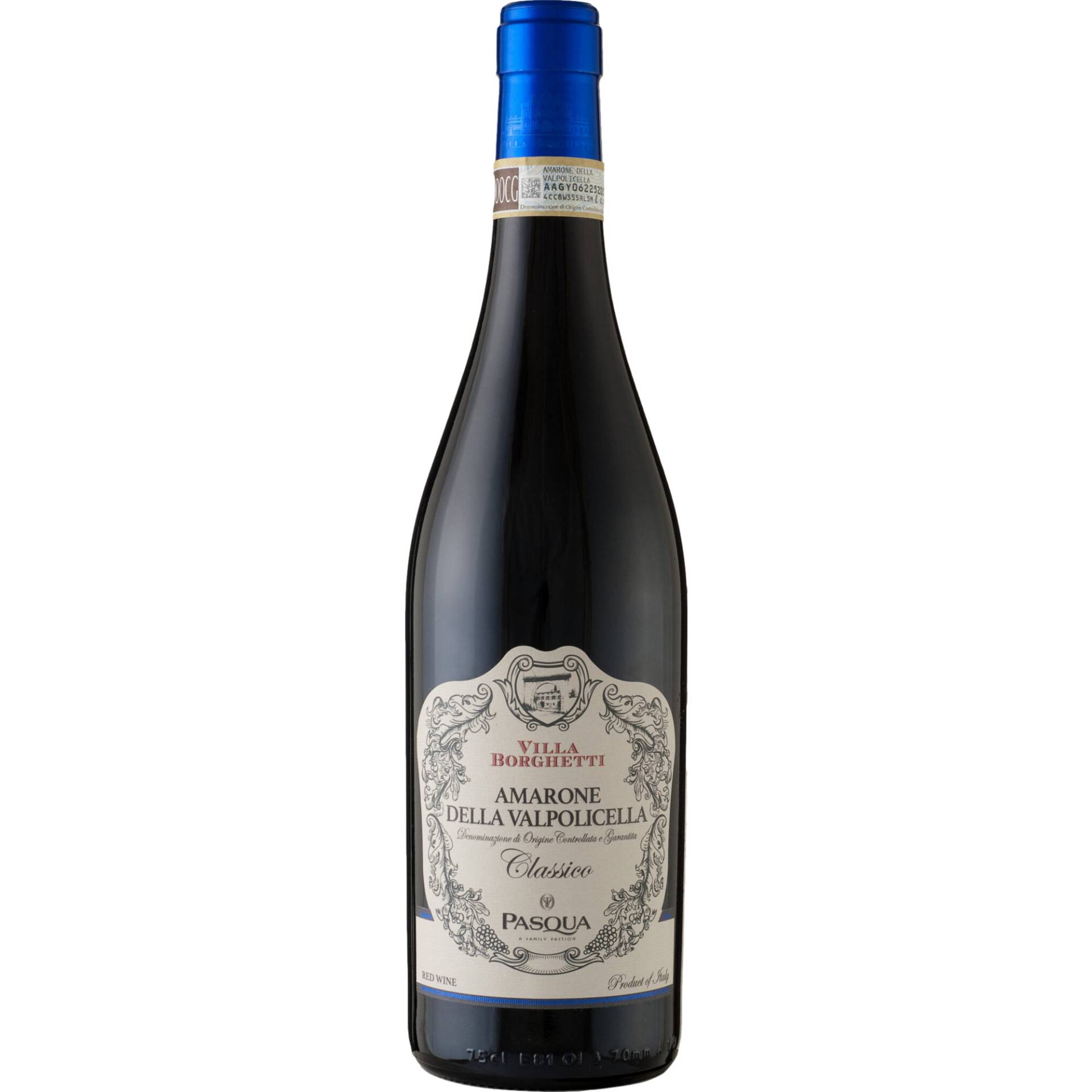 Pasqua Villa Borghetti Amarone, Amarone della Valpolicella Classico DOCG, Venetien, 2018, Rotwein von Pasqua Vigneti e Cantine SpA, Via Belvedere 135, I - 37121 Verona