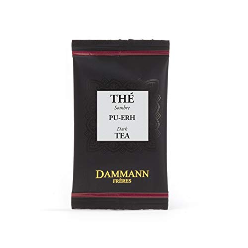 Dammann Sombre Pu-Erh - Dunkler Tee mit Gedrehten Blättern und Duft von Unterholz, 24 Filter, Dammann Frères von Passerini