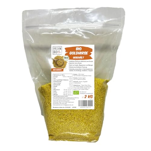 PassionBio Bio Goldhirse 2 KG - wiederverschließbare Verpackung von PassionBio