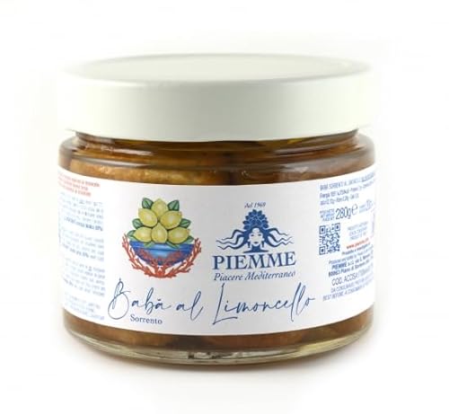 Piemme BABÀ al Limoncello di Sorrento 14% Vol. Küchlein eingelegt in Limoncello Zitronenlikör 280gr von Passione Italia