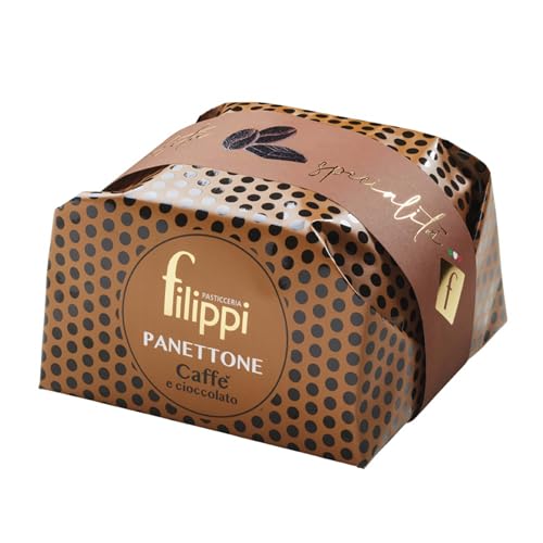 Filippi Kaffee-Panettone mit dunkler Schokolade 1000 g von Pasticceria Filippi