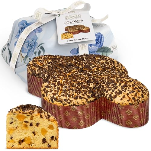 Handwerkliche Ostertaube mit Birne und Schokolade, 750 g - Pasticceria Fraccaro 1932, traditionelles Ostergebäck mit weichem und duftendem Teig, kandierten Birnen und Schokoladenstückchen von Pasticceria Fraccaro 1932