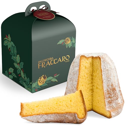 Pandoro Classico, 750 g. Pasticceria Fraccaro 1932 – Weicher Teig und Butterblüte, zarte Weihnachtszeit von Veronese, Teig mit Mutterhefe, Linie Kuppel Geschenk – Made in Italy von Pasticceria Fraccaro 1932