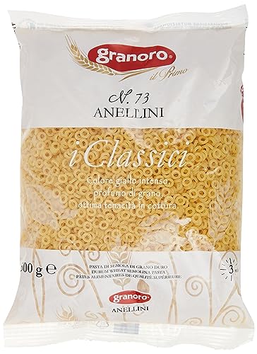 Granoro Anellini, kleine runde Suppennudel, No.73, 500g von Granoro