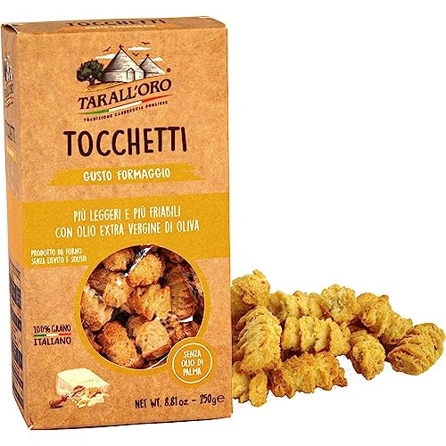 Tocchetti Gusto Formaggio Salzgebäck, 250g Vegetarisch Pastificio Di Bari TARALLORO Italien 250g-Pack von Pastificio Di Bari TARALLORO