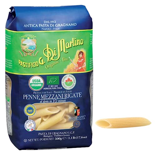 Pasta Di Martino "Special" Bio & Vollkornpaste, Packung mit 500 g (Bio Penne Mezzani Rigate) von PASTIFICIO G. DI MARTINO