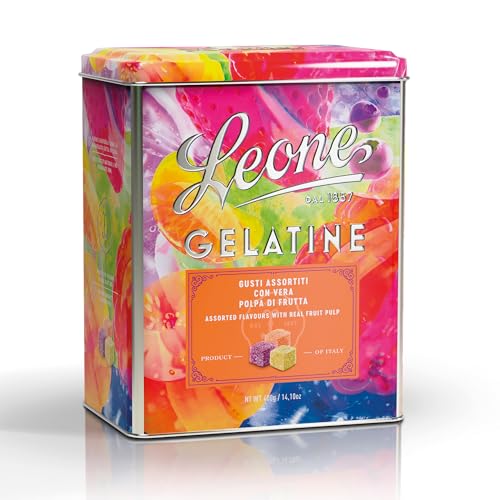 Leone seit 1857 - Gemischte Fruchtgelees in Dose - Vegane und glutenfreie Leone Bonbons - Geschenkbox 400g von Pastiglie Leone