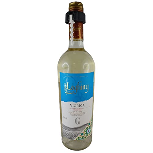 Loghiny Weißwein Viorica lieblich 12,5% vol. Wein mit Flaschenöffner von Pastoral