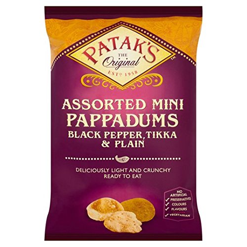 Patak die verschiedenen Mini-Pappadums 75g von Patak's