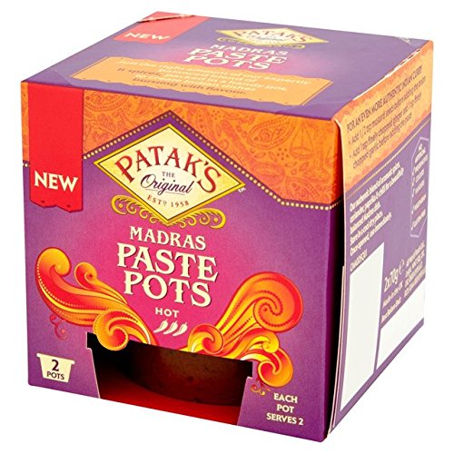 Patak's Madras Pastentöpfe Hot 2x70g (2er Pack) von Patak's