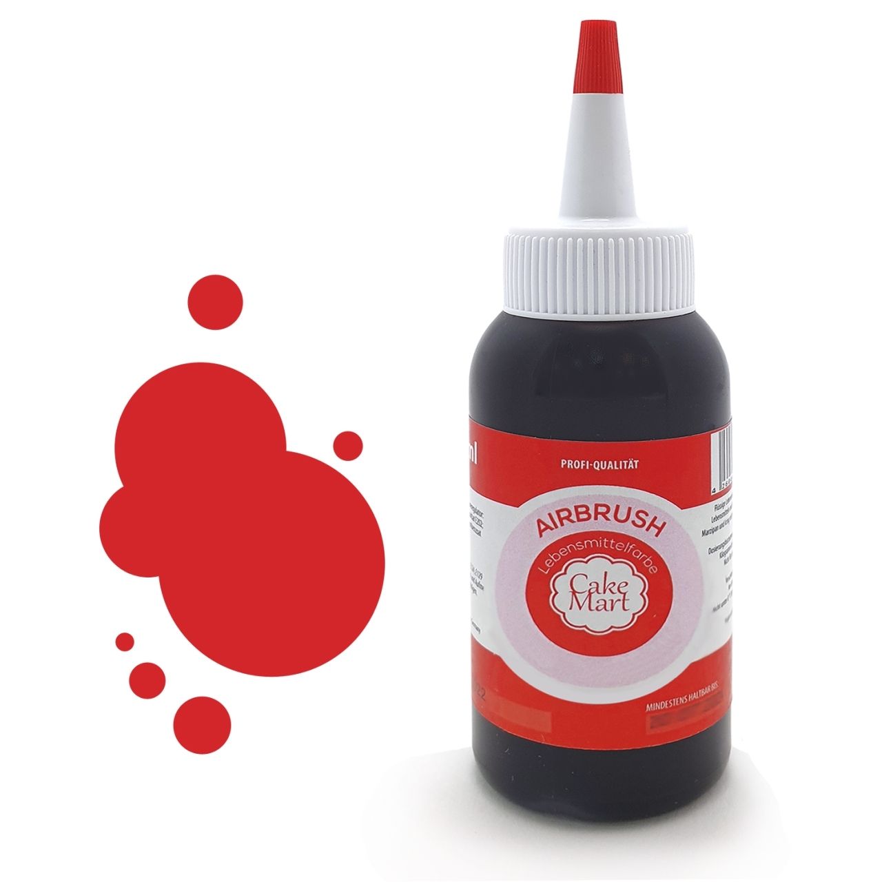 Airbrush-Lebensmittelfarbe Rot, 75 ml von Pati-Versand