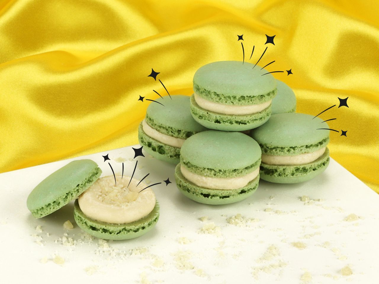 Apfel-Knallbrause-Macarons von Pati-Versand