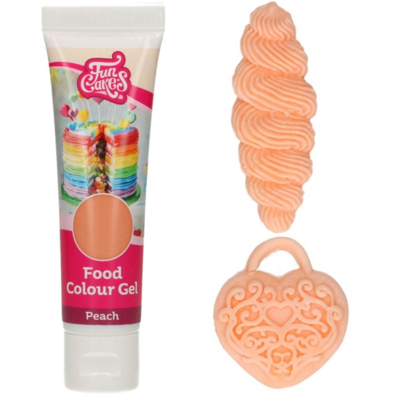 Gelfarbe Pfirsich, 30 g, FunCakes von Pati-Versand