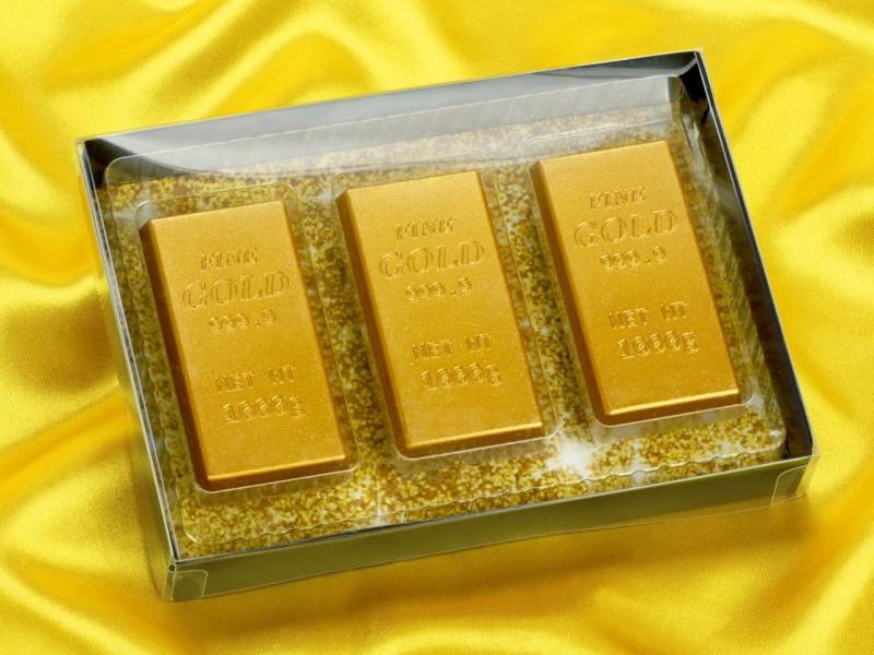 Geschenkpackung Goldbarren 75g von Pati-Versand