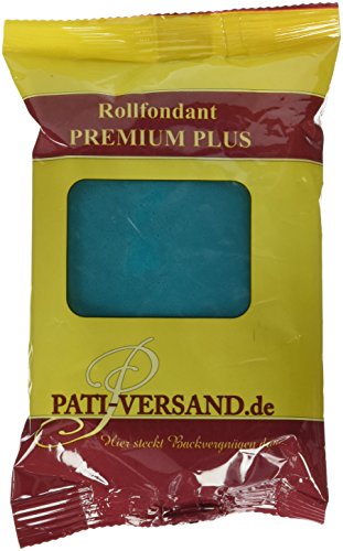 Pati Versand Rollfondant PREMIUM PLUS türkis, 1er Pack (1 x 250 g) von Pati-Versand