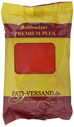 Rollfondant PREMIUM PLUS korallenrot 250g von Pati-Versand