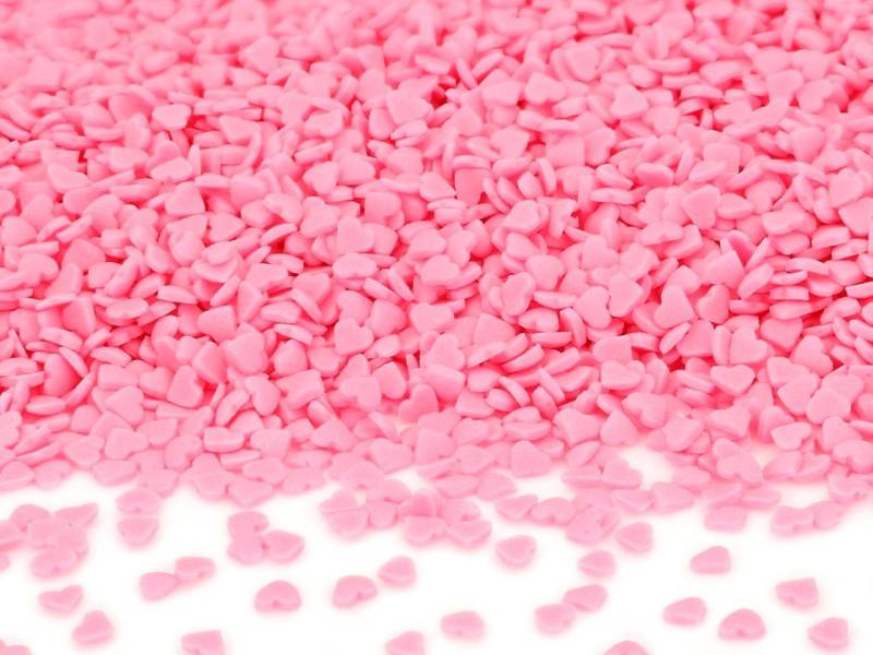 Streudekor Herzen mini rosa 80g von Cake-Masters Basics