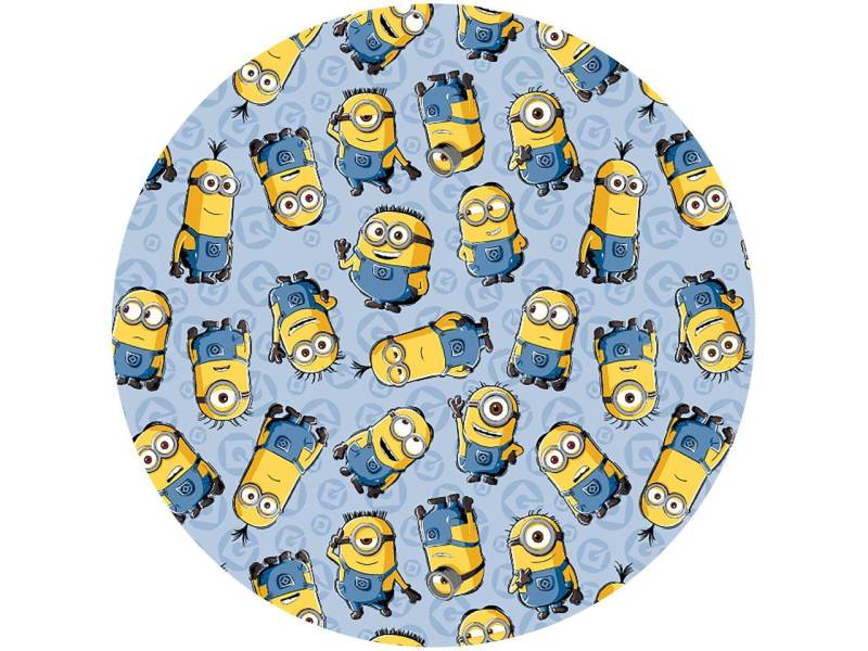 Tortenaufleger Minions hellblau, rund 20cm von Pati-Versand