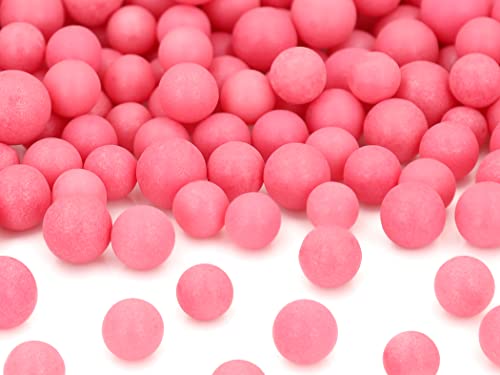 Weiche Zuckerperlen pink, ca. 10mm, 60g von Pati-Versand