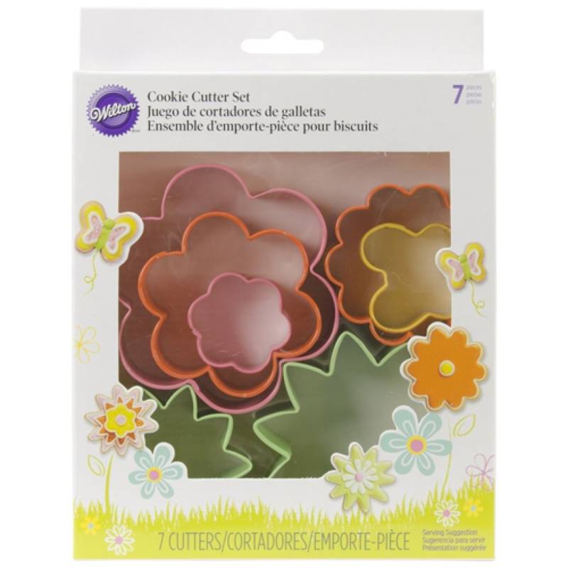 Wilton Plätzchen Ausstecher Set Ostern Mini Garten 7 teilig von Pati-Versand