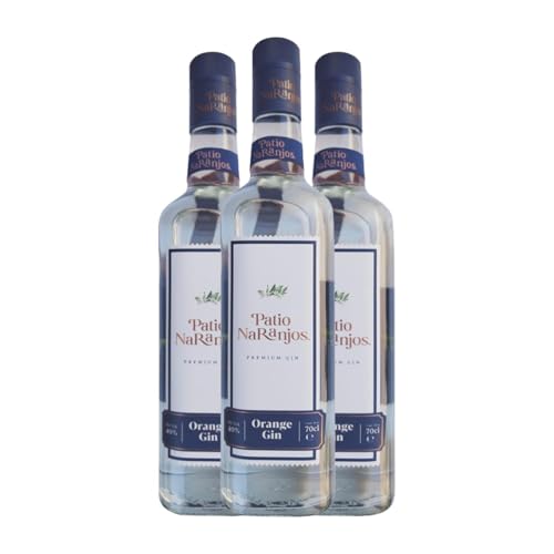 Gin Patio Naranjos. Orange Premium Gin 70 cl (Karton mit 3 Flaschen von 70 cl) von Patio Naranjos