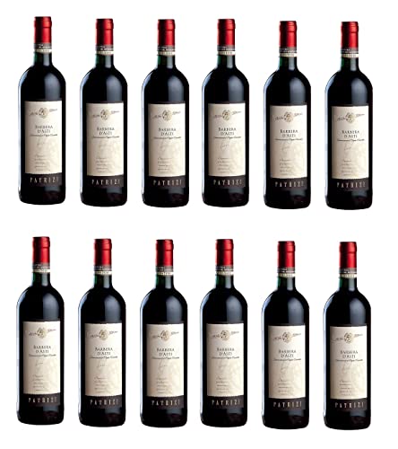 12x 0,75l - 2022er - Patrizi - Barbera d'Asti D.O.C.G. - Piemonte - Italien - Rotwein trocken von Patrizi