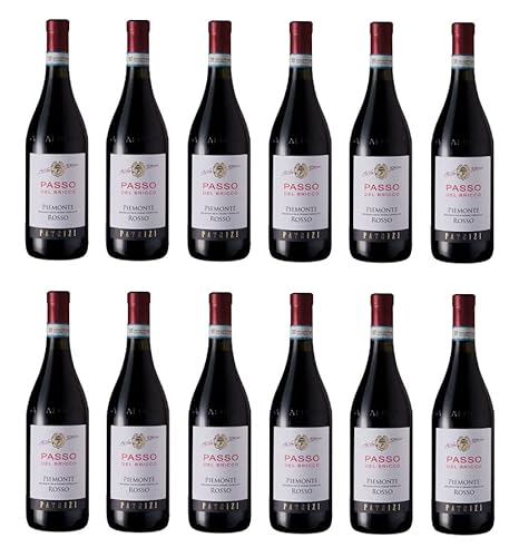 12x 0,75l - 2022er - Patrizi - Passo del Bricco - Rosso - Piemonte D.O.P. - Italien - Rotwein trocken von Patrizi