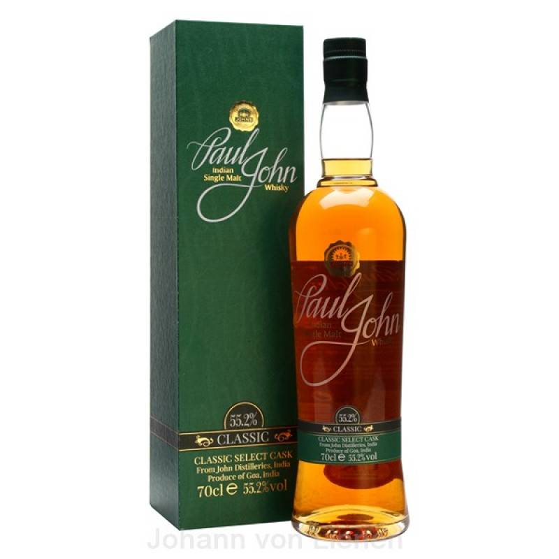 Paul John Classic Select Cask 0,7 L 55,2%vol von Paul John