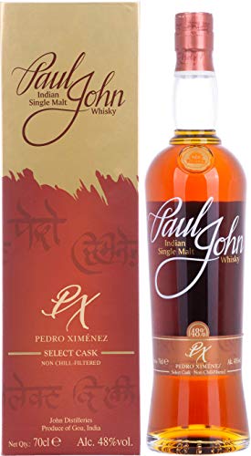 Paul John Whisky PX SELECT CASK Indian Single Malt (1 x 0.7 l) von Paul John