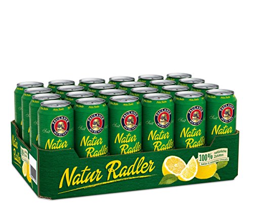 Paulaner Natur Radler (24 x 0,5l) Dose inkl. 6 Euro DPG Pfand - die natürliche Erfrischung EINWEG von Paulaner