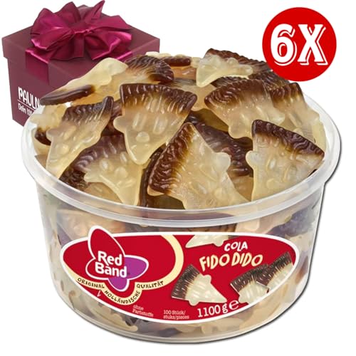 Red Band Fruchtgummi Fido Dido 6x 1,1 kg Dose inkl. Überraschungsgeschenk von Paulnala.de von Paulnala Dein XXL Onlineshop